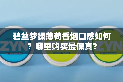 碧丝梦绿薄荷香烟口感如何？哪里购买最保真？
